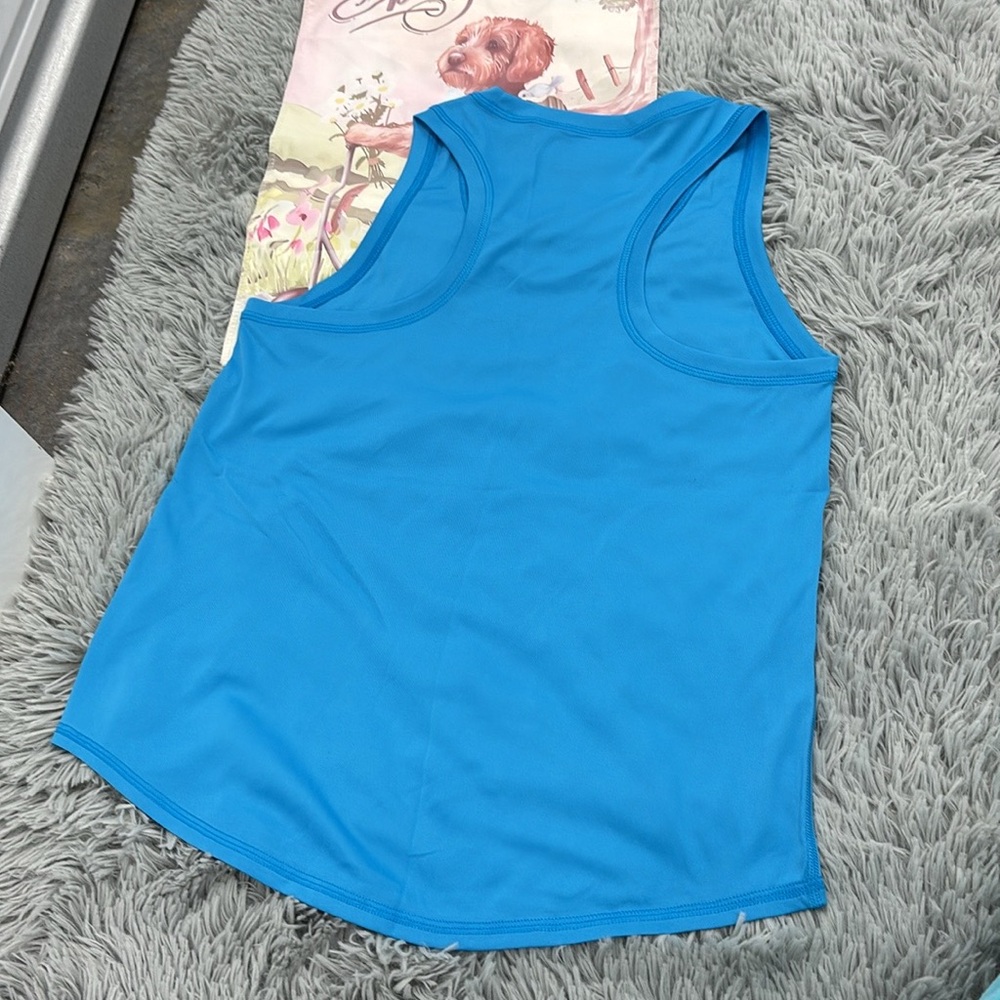 Champion Aqua Blue Turquoise Athletic Tank Top Athleticwear Racerback Women’s M